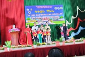 Trường mầm non Hữu Lễ tham hội thi " An toàn giao thông và nụ cười của bé" cấp huyện năm học 2022-2023