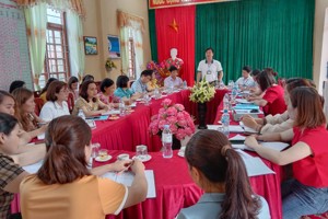 TRƯỜNG MẦM NON HỮU LỄ ĐÓN ĐOÀN KIỂM TRA KĨ THUẬT CÔNG TÁC KIỂM ĐỊNH CHẤT LƯỢNG GIÁO DỤC HUYỆN VĂN QUAN