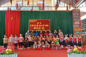 TRƯỜNG MẦM NON HỮU LỄ TỔ CHỨC HỘI THI "BÉ VỚI LÀN ĐIỆU DÂN CA" NĂM HỌC 2024- 2025