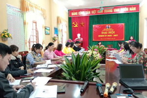 CHI BỘ TRƯỜNG MẦM NON HỮU LỄ TỔ CHỨC ĐẠI HỘI  NHIỆM KỲ 2025-2027